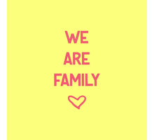 Tegeltje we are family