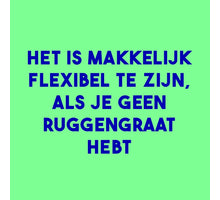 Tegeltje flexibel ruggengraat