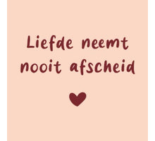 Fliese Liebe nimmt nie Abschied 10,5x10,5x0,5cm