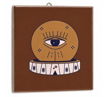 Tegeltje eye 10,5x10,5x0,5cm