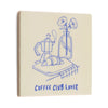 Tegeltje coffee club lover - keramiek 10,5x10,5x0,5cm