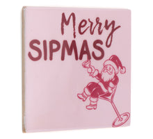 Tegeltje Merry Sipmas - keramiek 10,5x10,5x0,5cm