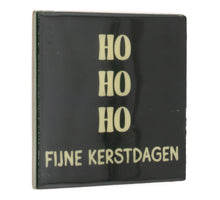 Tegeltje Fijne Kerstdagen - keramiek 10,5x10,5x0,5cm