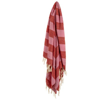 Plaid stripes roze 130x60cm