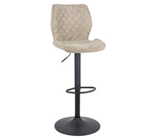Barhocker Coco aus Teddy-Stoff in Sandfarbe, 58x46x43cm