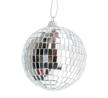 Set van 6 discoballen 8cm zilver